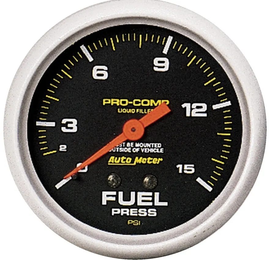 Bränsletrycksmätare 66.7mm 15PSI PRO-COMP
