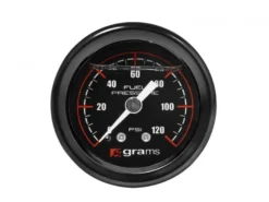 Bränsletrycksmätare 0-120psi - Svart Grams Performance