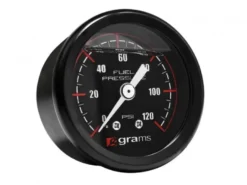 Bränsletrycksmätare 0-120psi - Svart Grams Performance