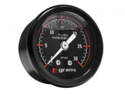 Bränsletrycksmätare 0-30psi - Svart Grams Performance