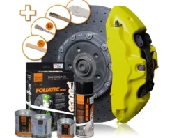 Bromsoksfärg Foliatec komplett paket NEON YELLOW