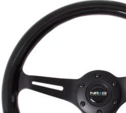 Classic Träratt 350mm 3-ekrad Svart Centrum Svart Ratt NRG