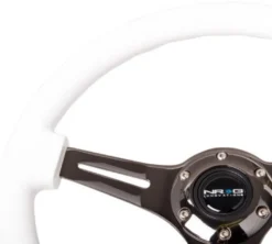 Classic Träratt 350mm 3-ekrad Svart Centrum Vit Ratt NRG