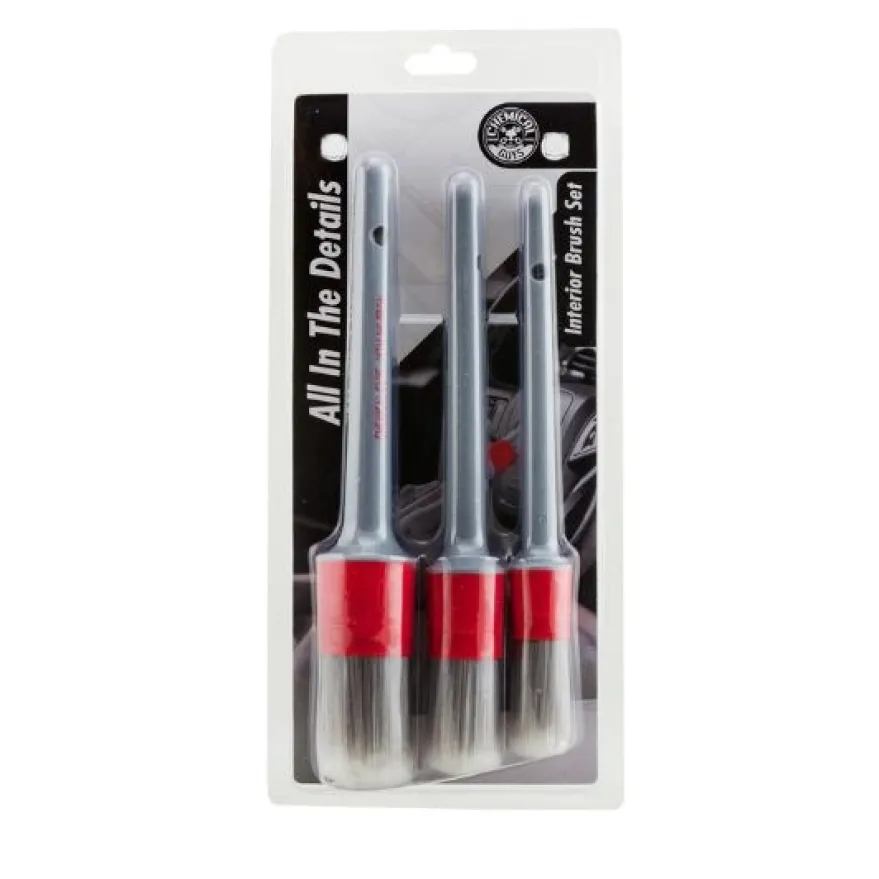 Detailingborstkit Interiör 3-Pack Chemical Guys