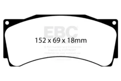 DP8080/2RP1 RP-1 Främre/Bakre Bromsbelägg (Racing) EBC Brakes