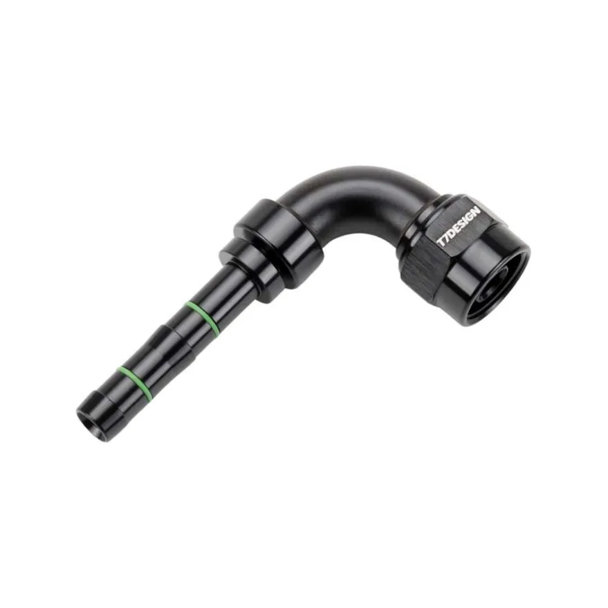 5/8-18 FOR till -6 90 Grader - AC Slangände - T7 Design