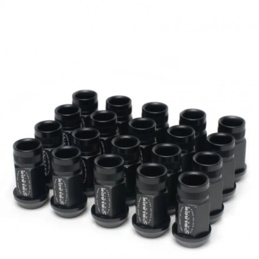 Hjulmuttrar M12x1,5 Svart (20 delar/set) Skunk2