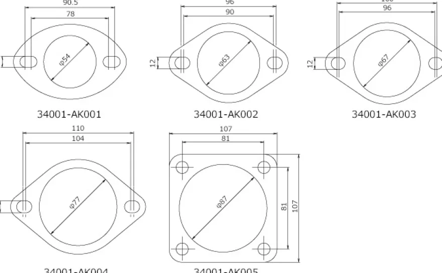 HKS 50mm Avgaspackning