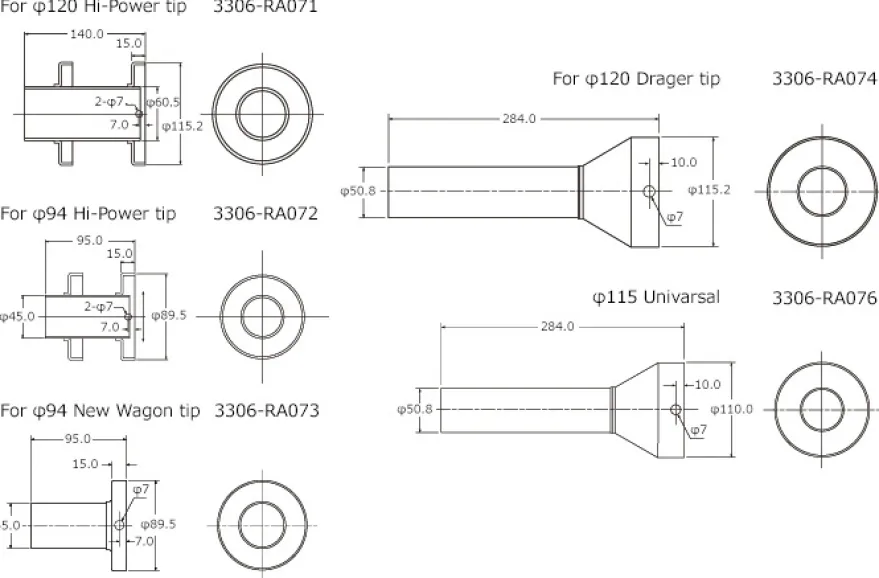 HKS 120mm Hi-Power Ljuddämparinsats