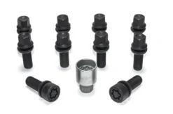 HR-B1453903SET H&R Bultsats inkl låsbutar M14x1.5 Sfärisk Svart, Säte 13mm, Längd 39mm