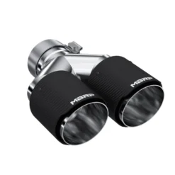 3'' ID / Dual 4'' OD Out Staggered L 9.37in / R 9.87in Dual Wall Carbon Fiber Universalt Utblås MBRP