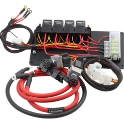 Kabelhärva med 4-Position Knapp och 4st Relän för 12v 1000W Värmepaket T7Design