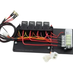 Kabelhärva med 4-Position Knapp och 4st Relän för 12v 1000W Värmepaket T7Design