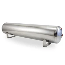 15 L Lufttank Polerad Aluminium (762L x 152D mm) 2x 1/4'' & 2x 3/8'' Ändportar & 1/4'' Dräneringsport Air Lift Performance