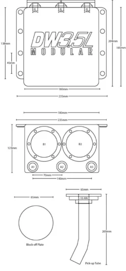 2.5L Modular Surge Tank Deatschwerks