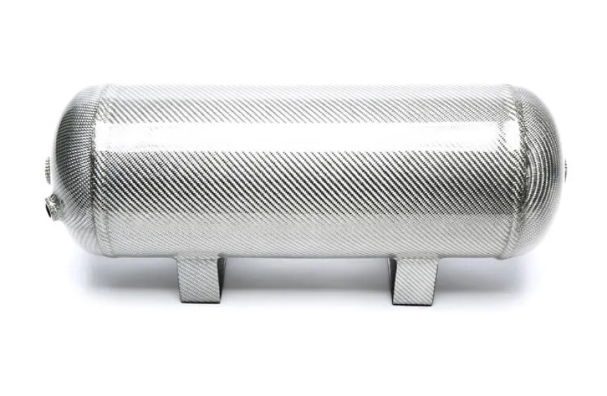 11.5L Silver / Kolfiberdraperad Lufttank Till Luftfjädring TA Technix