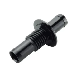 16 - 16 mm (5/8'') Bulkhead Slangadapter & Låsmutter - SvartT7 Design