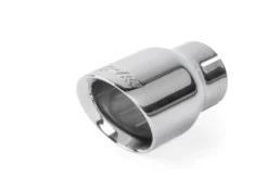 Ändrör 3.5 Tum Dubbelväggiga Snedskurna Polerad Silver 2-Pack APR