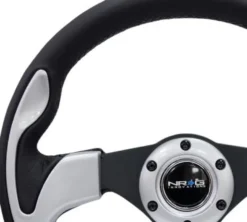 NRG Pilota ''Racestyle'' 320mm Svart/Silver NRG