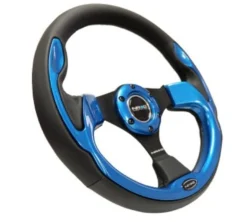 NRG Pilota ''Racestyle'' 320mm Svart/Blå Sportratt
