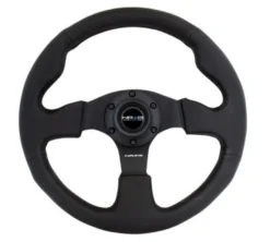NRG Sportratt Läder med Svarta Sömmar 320mm