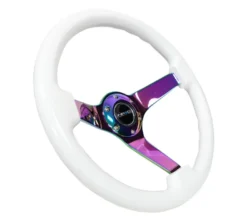 NRG Vit Träratt med Neochrome Centrum 350mm (3'' Djup)