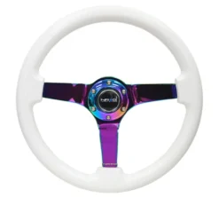 NRG Vit Träratt med Neochrome Centrum 350mm (3'' Djup)