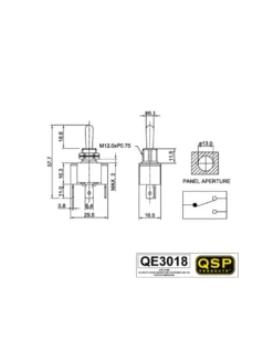 On-Off-Återfjädrande Switch QSP Products