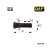 Pinnbult med splines QSP M12 x 1.5, 13mm