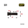 Pinnbult med splines QSP M12 x 1.5, 14,2mm