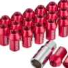 Rays Dura-Nut L42 Rak M14x1.5 Hjulmuttrar Set 16+4 Låsmuttrar - Röd