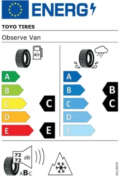 175/65R14C 90/88T Toyo Observe Van DBB72 VANWL europeisk blandning Vinterdäck