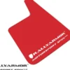 Röda Universala MSpec Stänkskydd Vit Logo (4-Pack) Rally Armor