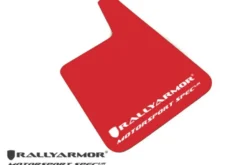 Röda Universala MSpec Stänkskydd Vit Logo (4-Pack) Rally Armor