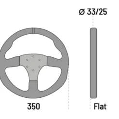 R350 Mocka 350mm Sportratt Racing Sparco