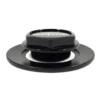 Rotiform Blanksvart Centrumkåpa 4''OD 3-1/8'' Stängd