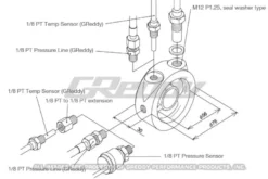 Sandwich Platta (Olje Tryck/Temp) M20 & 3/4'' GReddy