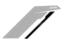 Sidodekaler Silverfärgad APR-Logotyp/Svart Rand Par APR