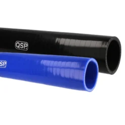 Silikonslang - (Bränsle- / Oljeresistent) - Rak - Svart / Blå QSP Products