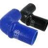 Silikonslang - Hump- 90° Böj - Svart / Blå QSP Products