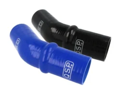 Silikonslang - Hump- 45° Böj - Svart / Blå QSP Products