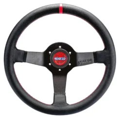 Sparco CHAMPION 330mm Läder Perforerat 3-ekrad