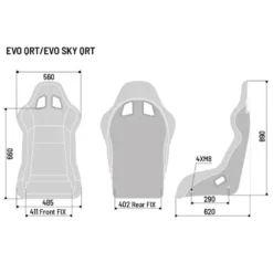 Sparco Gamma EVO Carbon Racingstol Storlek: M,Svart, FIA: 8855-1999