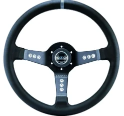 Sparco L777 350mm Läder 3-ekrad
