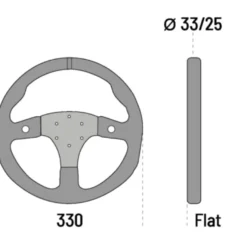 Sparco R330 Racingratt Mocka 330mm