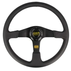 Sportratt Läder Platt 3-Ekrad, Svart QSP Products