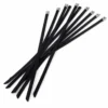 Svarta Buntband / Låsband i Rostfritt Stål (10-Pack) Bahnmeister