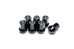 Svarta SCM440-Stål Hjulmuttrar M12x1.25 / M12x1.50 Hardrace