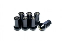 Svarta SCM440-Stål Hjulmuttrar M12x1.25 / M12x1.50 Hardrace