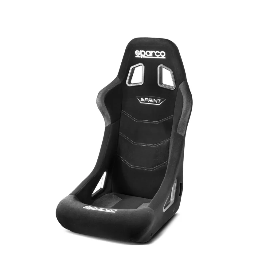 Svart Sprint+ L Racingstol Sparco